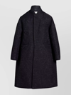 Maison Margiela Patterned-jacquard Oversized Coat In Brown