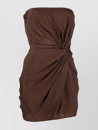 Gauge81 Hirata Mini Dress In Brown