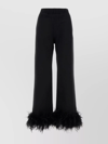 PRADA COTTON JOGGERS WITH ELASTIC WAISTBAND AND WIDE LEG