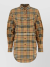 Burberry Ladies Vintage Check Stretch Cotton Button-down Collar Shirt