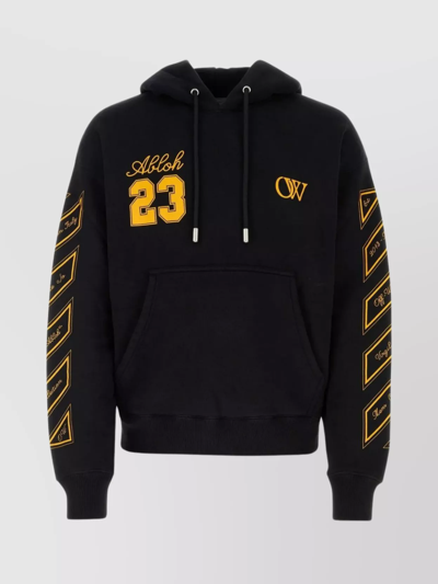Off-white Ow 23 Skate Cotton Hoodie In Negro