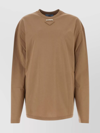 Prada Beige Cotton Jersey Long-sleeved T-shirt Women In Beige