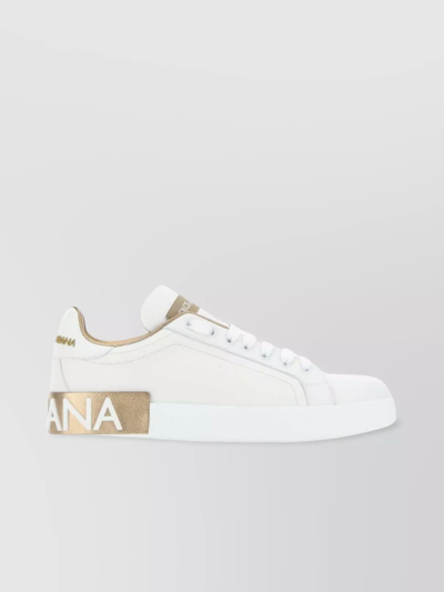 DOLCE & GABBANA PORTOFINO TOUCH NAPPA LEATHER SNEAKERS