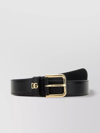 DOLCE & GABBANA LEATHER BELT WITH ADJUSTABLE FIT AND GOLD-TONE BUCKLE
