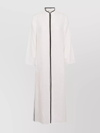 Tory Burch Contrasting-trim Linen Maxi Caftan