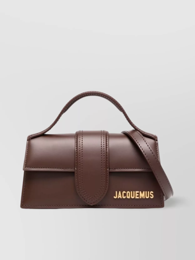 Jacquemus Le Bambino Leather Tote Bag In Brown