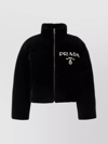 PRADA SHEARLING COLLAR CROPPED JACKET