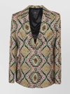 Etro Medallion-print Silk Single-breasted Blazer Jacket