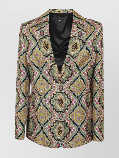 ETRO PAISLEY PATTERN COLLARED LONG SLEEVES JACKET