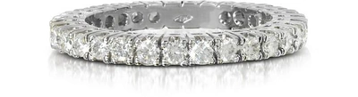 Gucci Rings 0.98 Ctw Diamond 18k White Gold Eternity Band In Blanc
