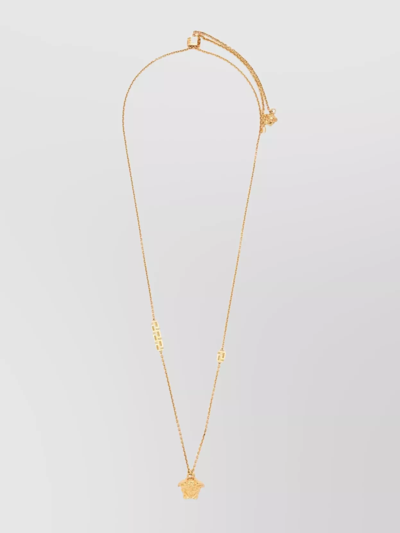 Versace Medusa Head Pendant Chain Necklace In Gold