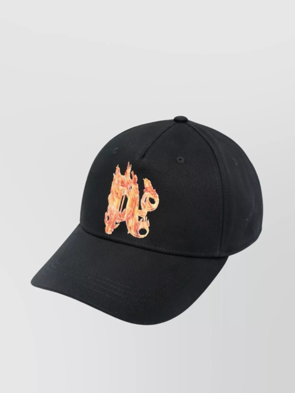 Palm Angels Kids embroidered-logo six-panel cap - Orange