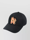 PALM ANGELS FLAMING MONOGRAM BASEBALL CAP