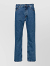 Palm Angels Monogram-embossed Straight-leg Jeans