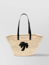 PALM ANGELS BUCKET BAG WITH PALM TREE PATCH