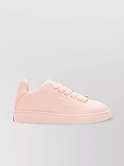 Burberry Leather Box Sneakers In Multicolor