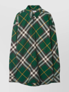 BURBERRY OVERSIZED PLAID COTTON SHIRT WITH MATCHING TROUSERS