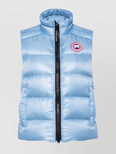 Canada Goose Padded Vest With Logo In Azul