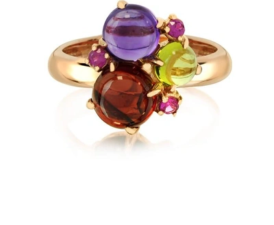Gucci Rings Gemstones 18k Rose Gold Ring In Rouge