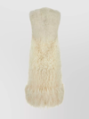 PRADA STRAIGHT CUT SLEEVELESS FUR COAT