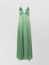 Zimmermann Gathered Silk-satin Maxi Dress