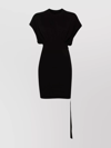 RICK OWENS DRKSHDW TANK DRESS WITH SLIT AND GATHERED WAIST