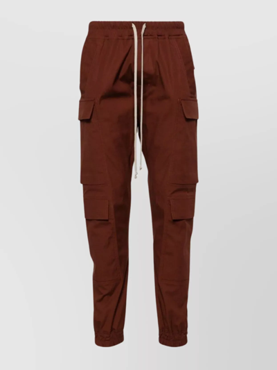 RICK OWENS MEGACARGO PANTS WITH ELASTICATED ANKLES AND CUFFS
