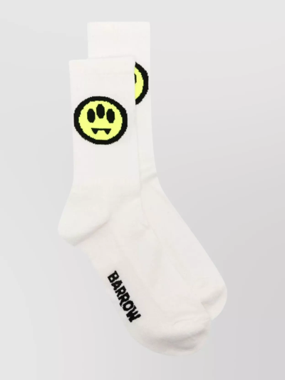 Barrow Socks With Logo In Off White