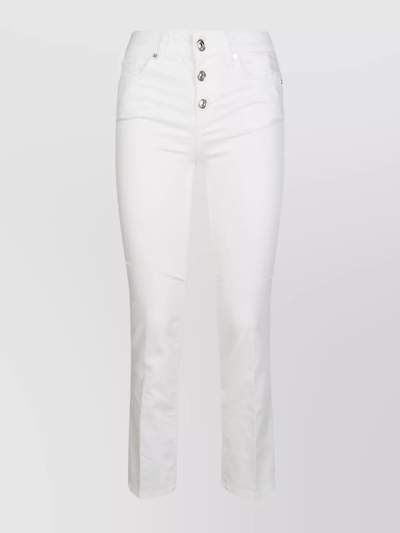 Liu •jo Buttoned Trousers Back Patch In White