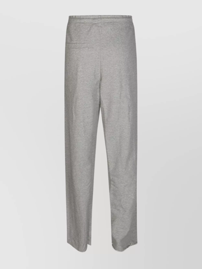 Ganni Trousers In Grey Cotton