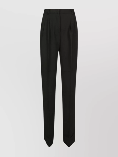The Andamane Nathalie Trousers Pleated Cuffed In Black