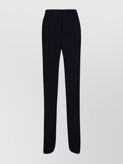 's Max Mara Flared Trousers Long Belt Loops In Black