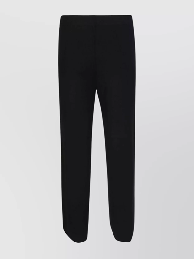 's Max Mara Cropped Knit Pants Straight Leg In Black