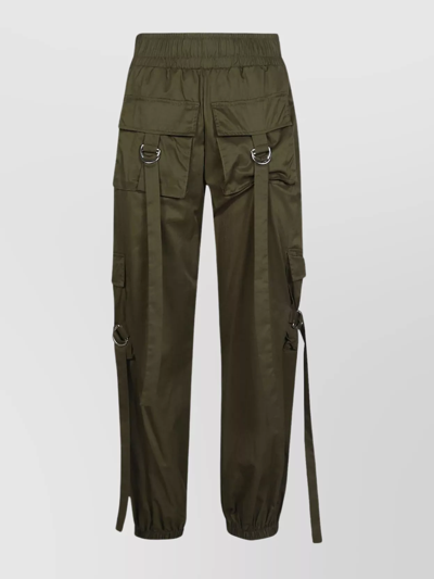 Liu •jo D-rings Buckles Cargo Pants In Verde