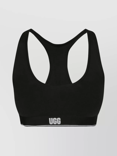 Ugg Missy Logo-underband Sports Bra In Black