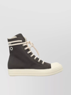 RICK OWENS DRKSHDW HIGH-TOP COTTON SNEAKERS RUBBER SOLE
