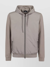 HERNO QUILTED HOODED JACKET RIBBED FINISH