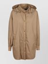 Herno Hooded Long Length Jacket With Adjustable Hood