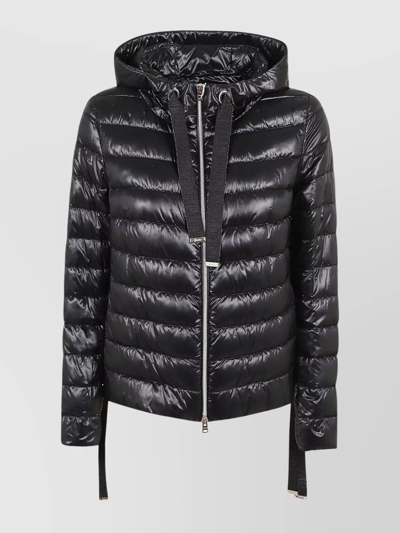 Herno Panelled Padded Jacket In Black