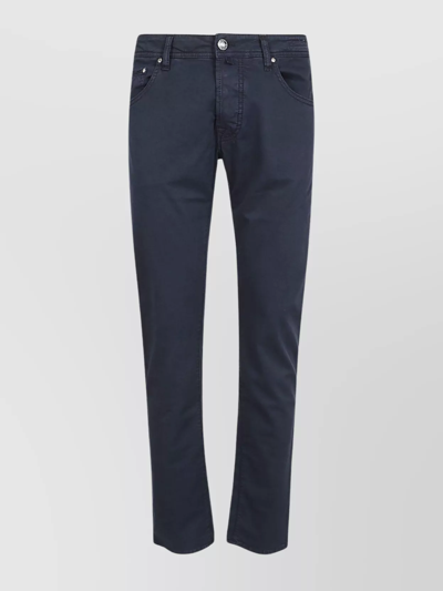 Jacob Cohen Pant 5 Pkt Super Slim Fit Nick Slim In Navy Blue