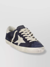 GOLDEN GOOSE DISTRESSED SUEDE LEATHER SNEAKERS WITH STAR MOTIF