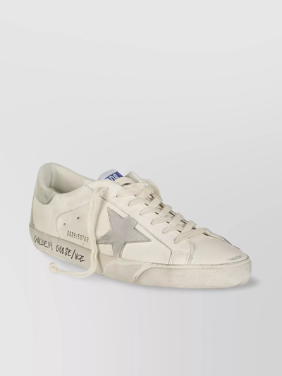 Golden Goose Distressed-effect Leather Low-top Sneakers In White