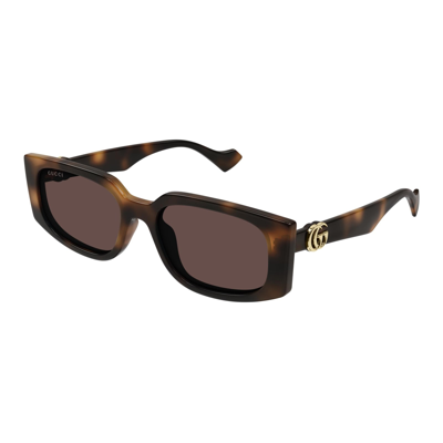Gucci Sunglasses In Havana/marrone