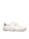 Golden Goose Soul Star Leather Sneakers In White