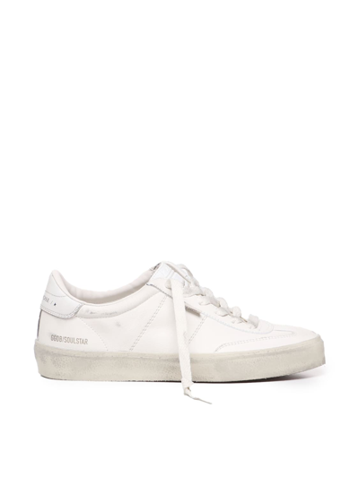 Golden Goose Sneakers With A Worn Effect In White