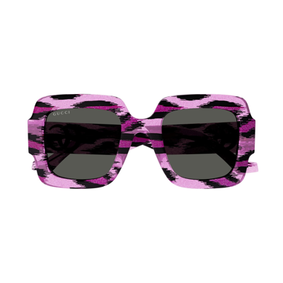 Gucci Sunglasses In Viola/grigio