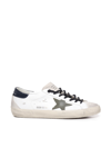 GOLDEN GOOSE SUPER-STAR SNEAKERS WITH A WORN EFFECT