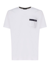 FAY COTTON T-SHIRT WITH LITTLE POCKET