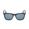 Tom Ford Kevyn Square Frame Sunglasses In Nero/blu