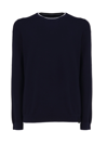 FAY COTTON SWEATER WITH ROUND NECK